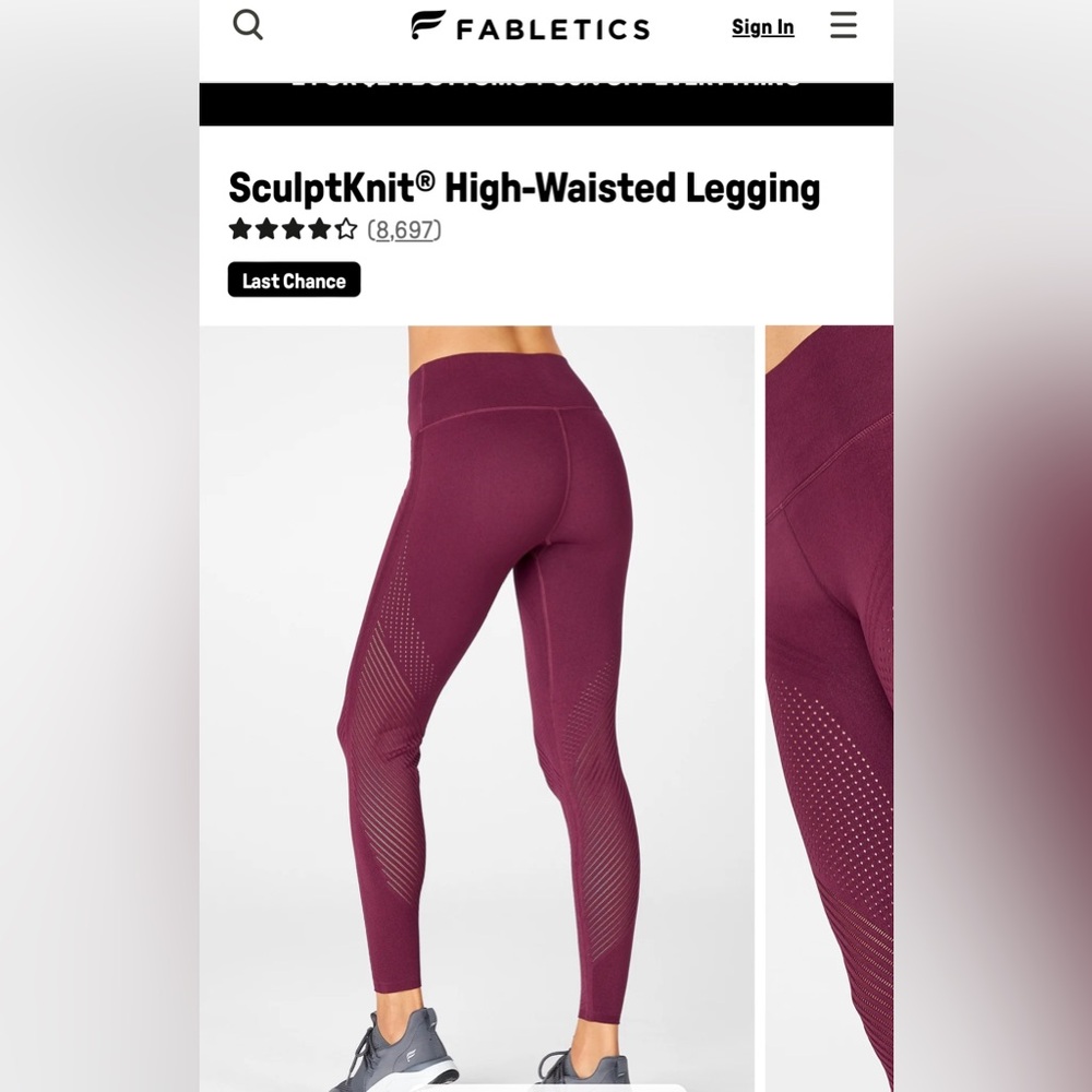 Fabletics SculptKnit Legging